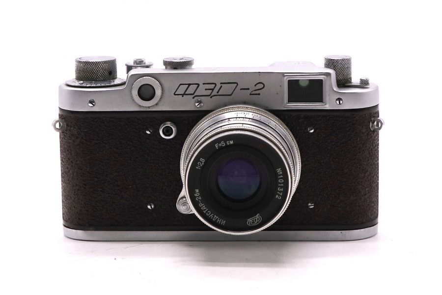 Редкий фотоаппарат Фэд 2 с красным корпусом (СССР)