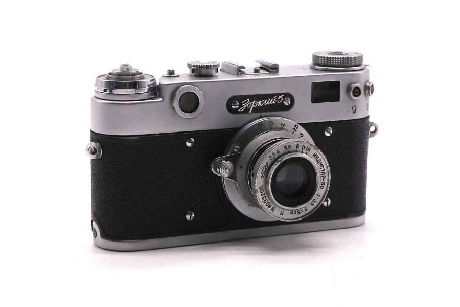 Фотоаппарат Зоркий 5 + Индустар-50 тубусный (СССР)