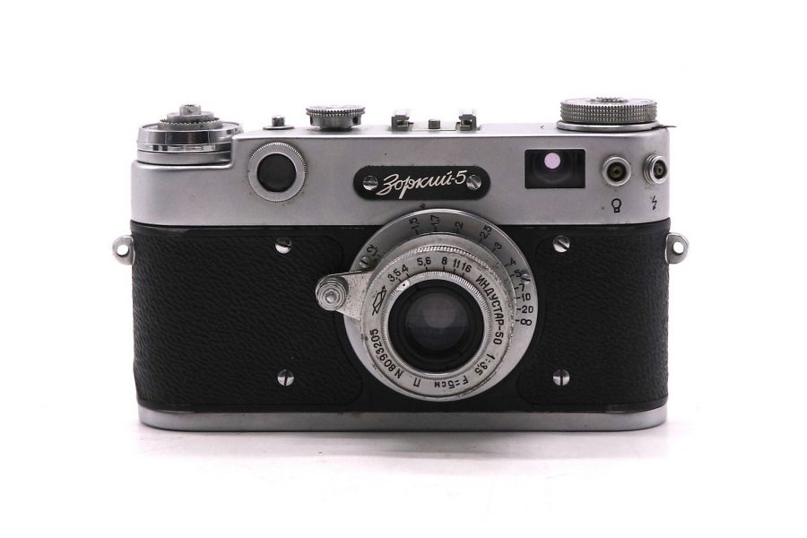 Фотоаппарат Зоркий 5 + Индустар-50 тубусный (СССР)