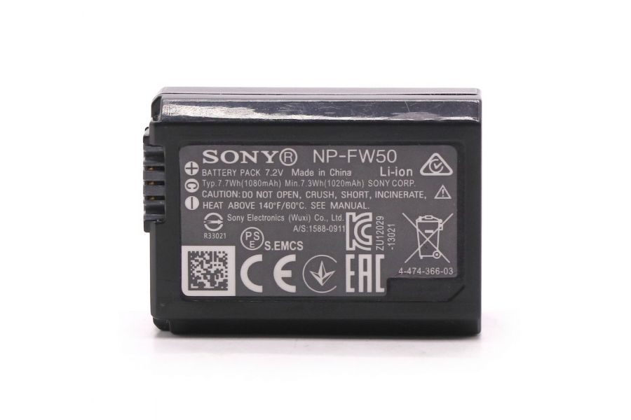 Аккумуляторная батарея Sony NP-FW50 в упаковке