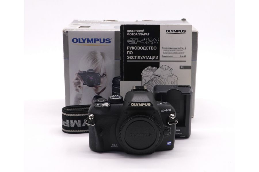 Olympus E-420 body в упаковке (пробег 2375 кадров)