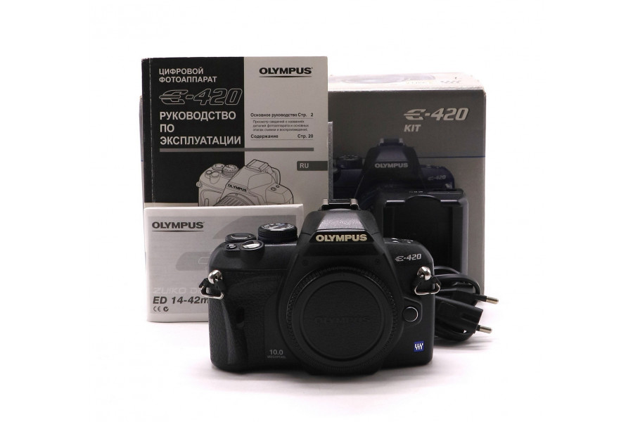 Olympus E-420 body в упаковке (пробег 9200 кадров)