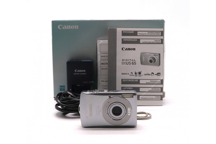 Фотоаппарат Canon Digital IXUS 65 в упаковке
