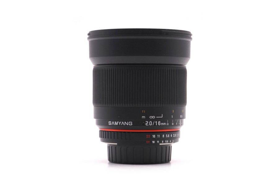 Samyang 16mm F/2 ED AS UMC CS for Nikon F в упаковке