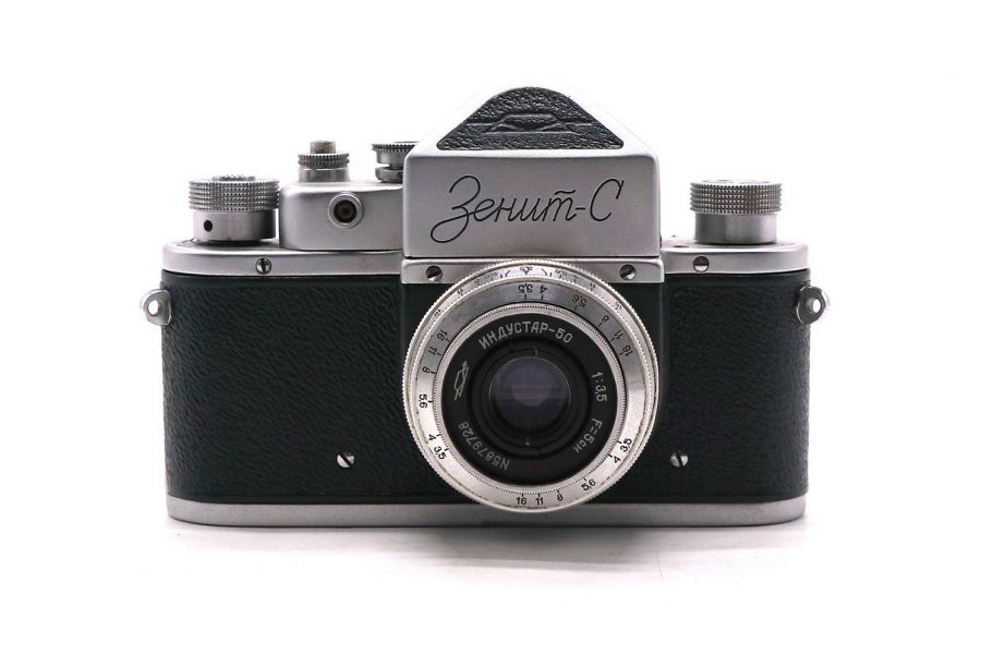 Фотокамера Зенит С + Индустар-50 зеленый