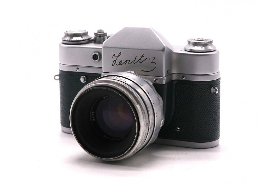 Фотокамера Зенит 3 / Zenit 3 + Гелиос-44 зеленый