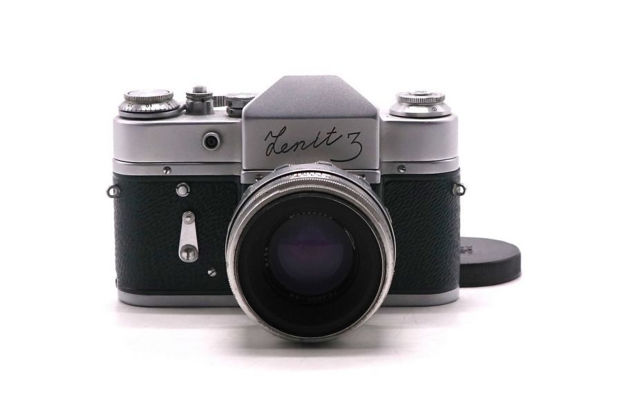 Фотокамера Зенит 3 / Zenit 3 + Гелиос-44 зеленый