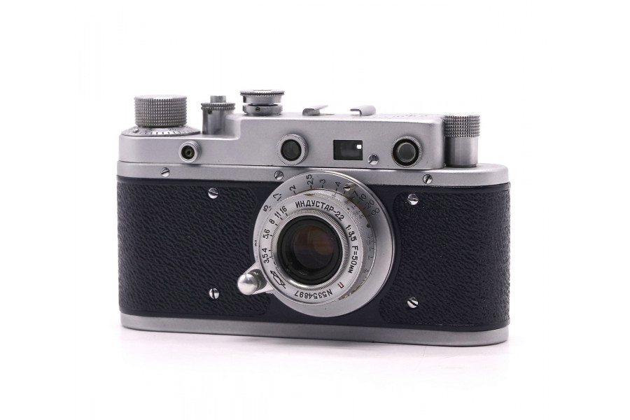 Фотоаппарат Зоркий С + Индустар-22 П синий