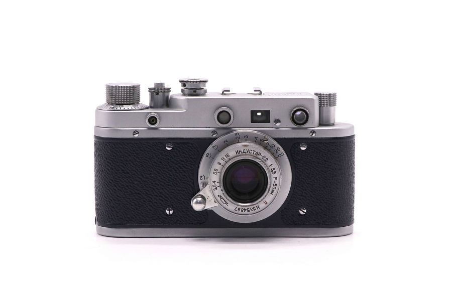 Фотоаппарат Зоркий С + Индустар-22 П синий