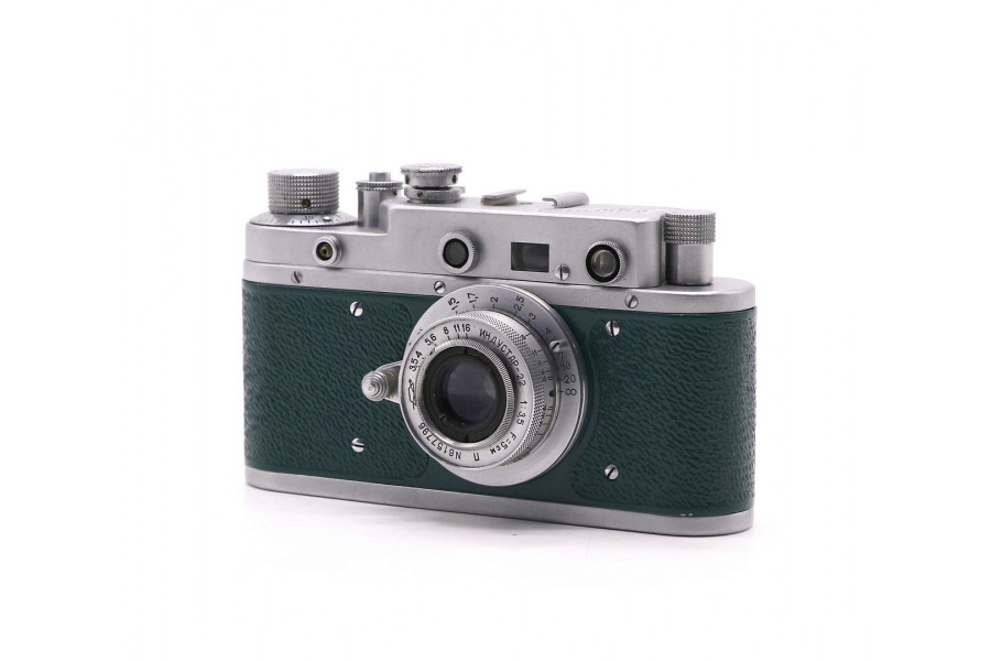 Фотоаппарат советский Зоркий С зеленый (СССР)