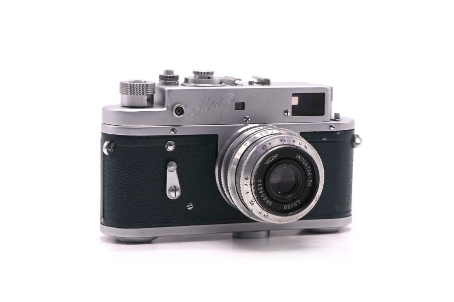 Фотоаппарат советский Мир + Индустар-50 зеленый