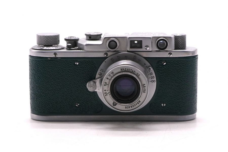 Фотокамера Зоркий / Zorki + Индустар 50 зеленый