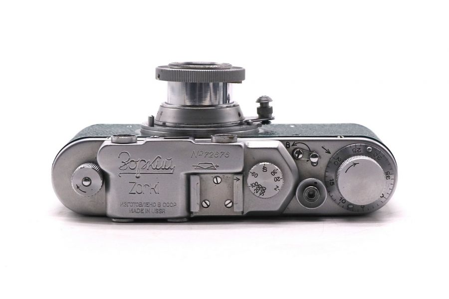 Фотокамера Зоркий / Zorki + Индустар 50 зеленый