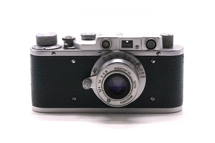 Фотоаппарат Зоркий + Индустар 50 зеленый