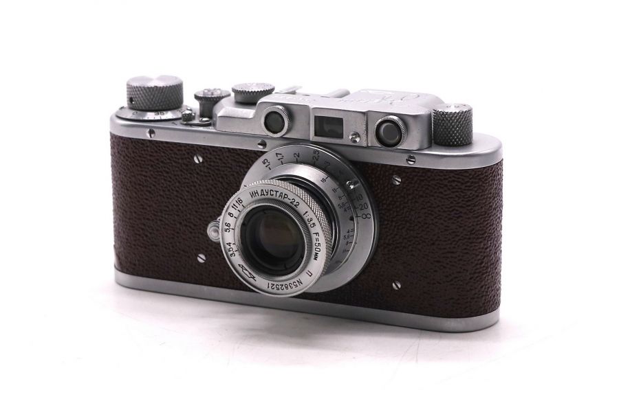 Фотоаппарат Зоркий + Индустар 22 П красный
