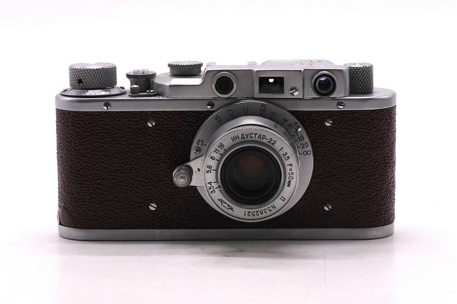 Фотоаппарат Зоркий + Индустар 22 П красный