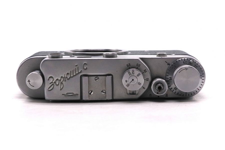 Пленочный фотоаппарат Зоркий С зеленый (СССР)