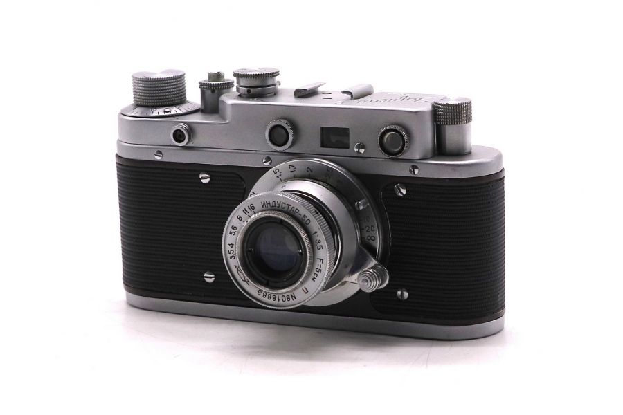 Камера Зоркий С + Индустар-50 тубусный коричневый