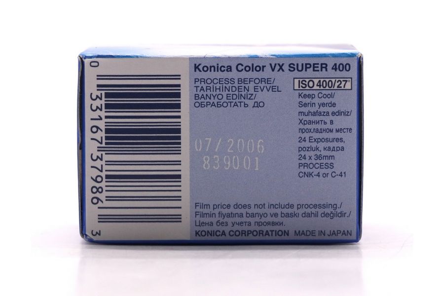 Фотопленка Konica Super VX 400 (135/24) (Japan)