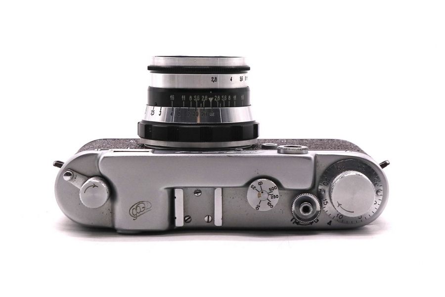 Советская камера Фэд 2 + Индустар-61 коричневый