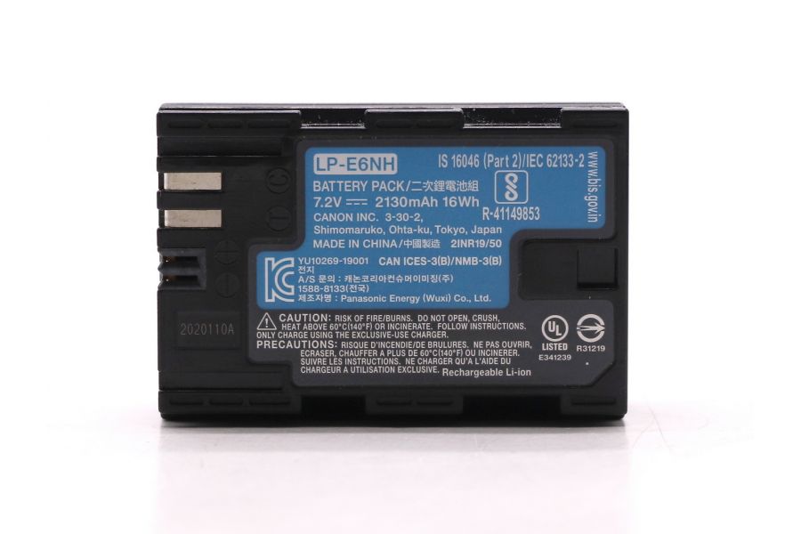 Аккумулятор для камер Canon LP‑E6NH в упаковке