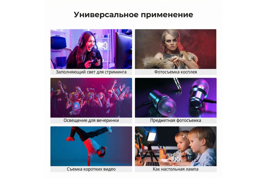 Осветитель K&F Concept KF34.052 10W RGB Компактный