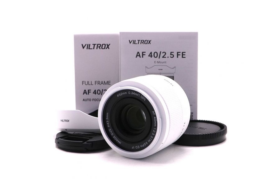 Viltrox AF 40mm f/2.5 for Sony E белый в упаковке