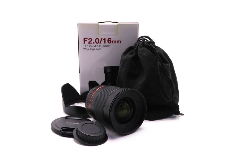 Samyang 16mm F/2 ED AS UMC CS Olympus 4/3 в упаковке