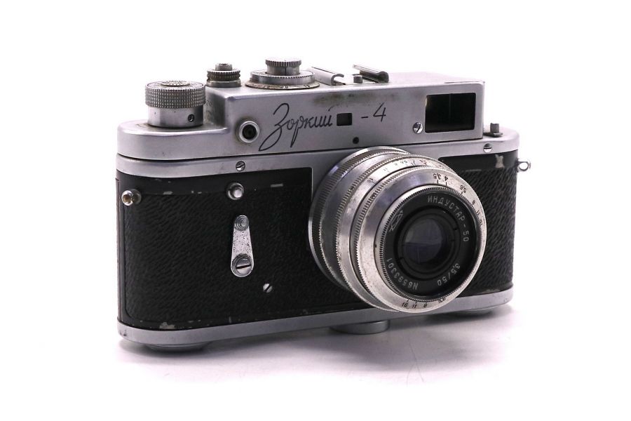 Пленочный фотоаппарат Зоркий 4 + Индустар-50