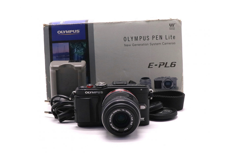 Olympus Pen E-PL6 kit в упаковке (пробег 7990 кадров)
