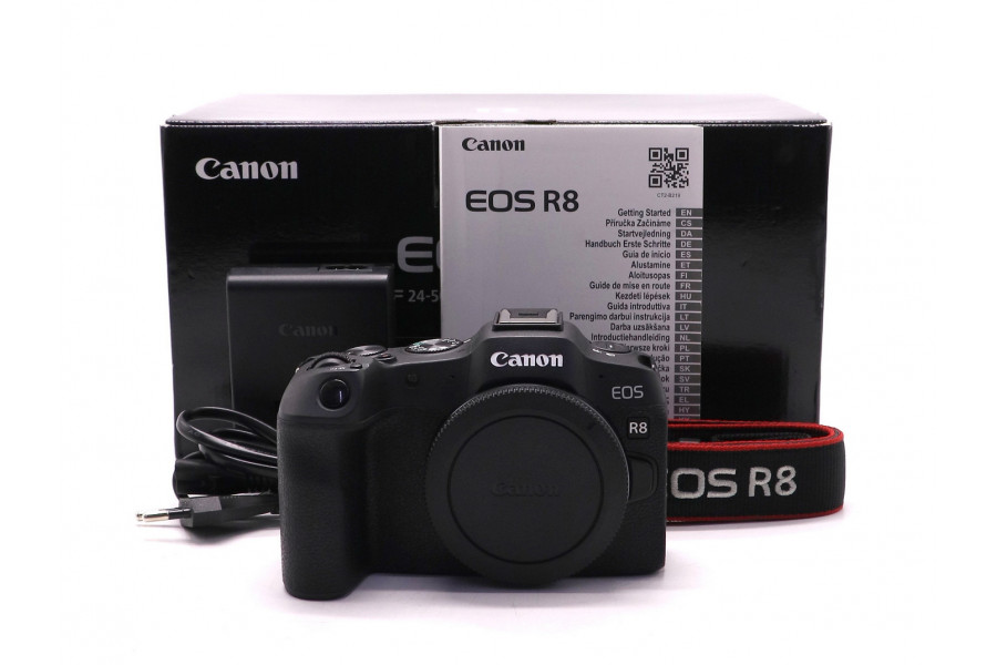 Canon EOS R8 body в упаковке (пробег 1430 кадров)
