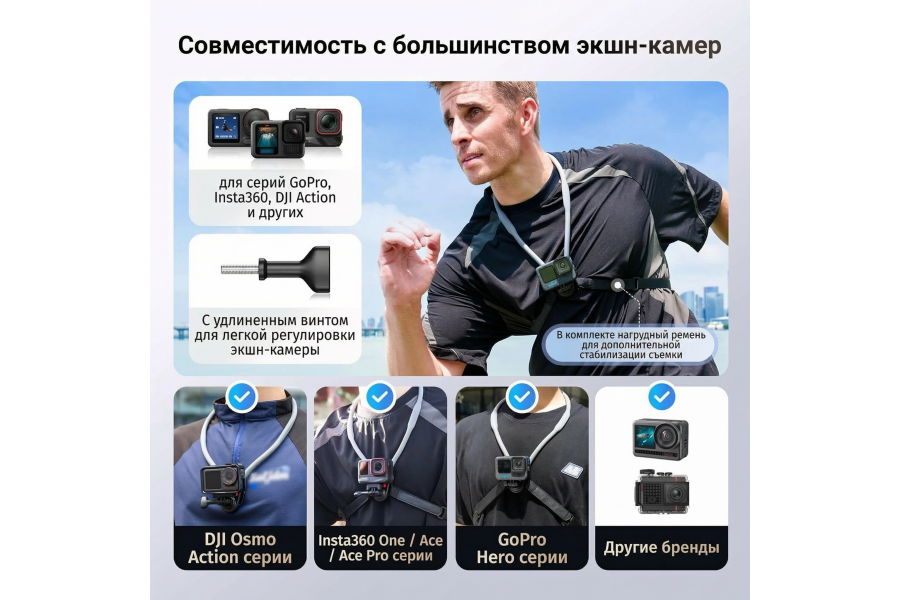 Магнитное крепление для экшн-камер GoPro JJC MNM-AC1
