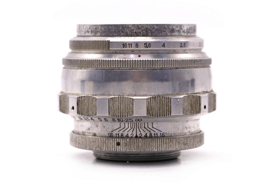 Советский объектив Юпитер-9 2/85 М39 silver зерк