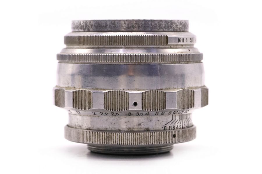 Советский объектив Юпитер-9 2/85 М39 silver зерк