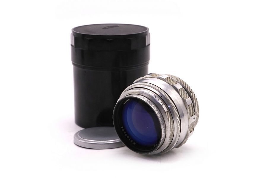 Советский объектив Юпитер-9 2/85 М39 silver зерк