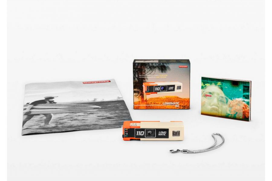 Lomography Lomomatic 110 Golden Gate Edition в упаковке