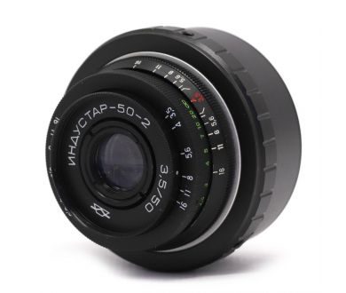 Винтажный Индустар-50-2 f/3.5 50mm + Адаптер Micro 4/3 — Резкий боке!