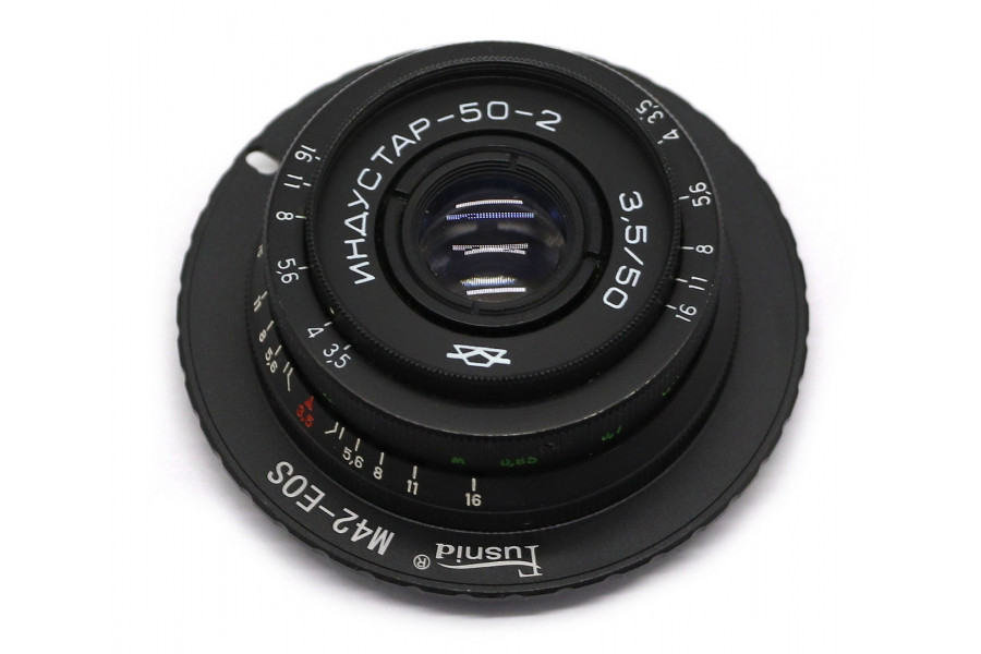 Винтажный Индустар-50-2 f/3.5 50mm + Адаптер Canon EF/EF-S — Резкий боке!
