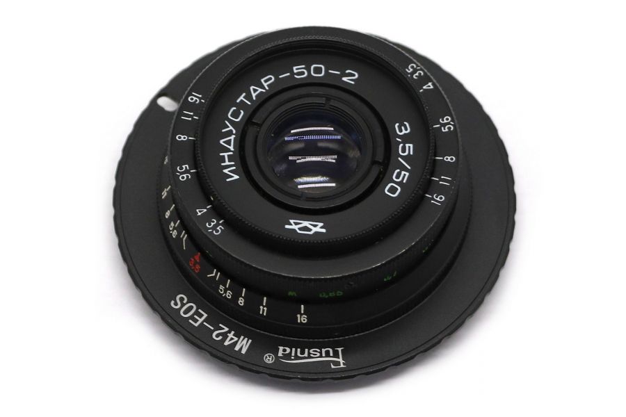 Винтажный Индустар-50-2 f/3.5 50mm + Адаптер Canon EF/EF-S — Резкий боке!