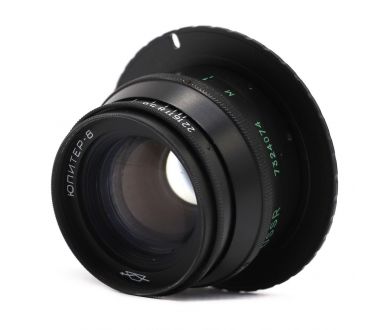 Винтажный Юпитер-8 f/2 50mm чёрный + адаптер Canon EF/EF-S — Ламповый портретник!