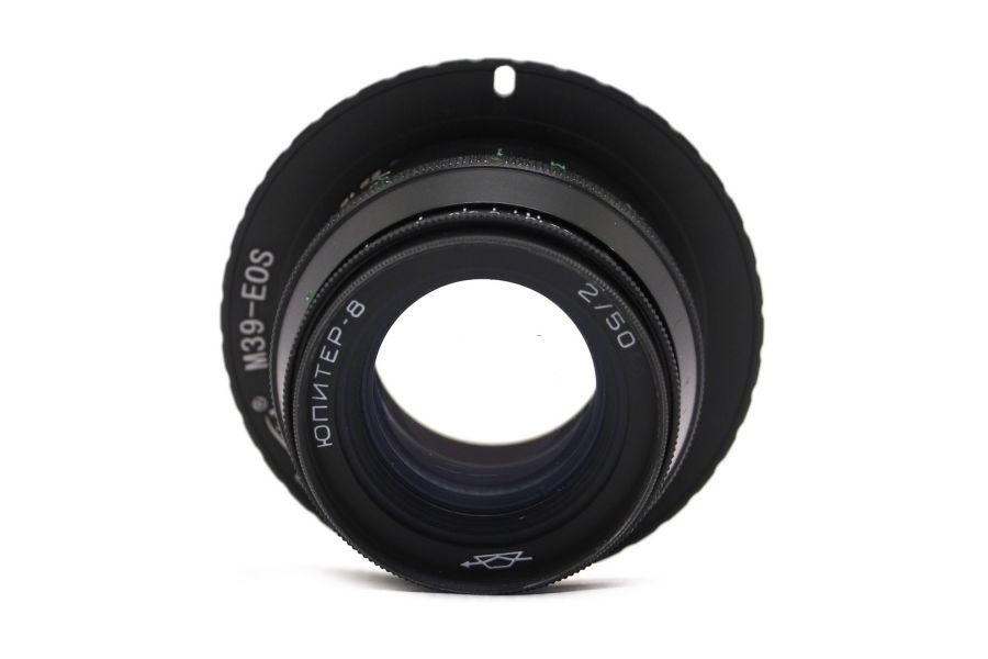 Винтажный Юпитер-8 f/2 50mm чёрный + адаптер Canon EF/EF-S — Ламповый портретник!