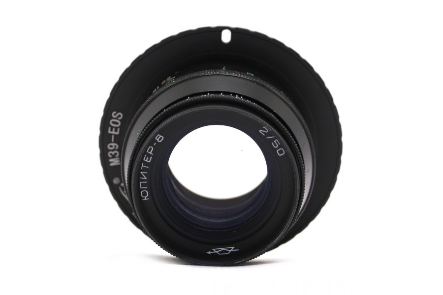 Винтажный Юпитер-8 f/2 50mm чёрный + адаптер Canon EF/EF-S — Ламповый портретник!