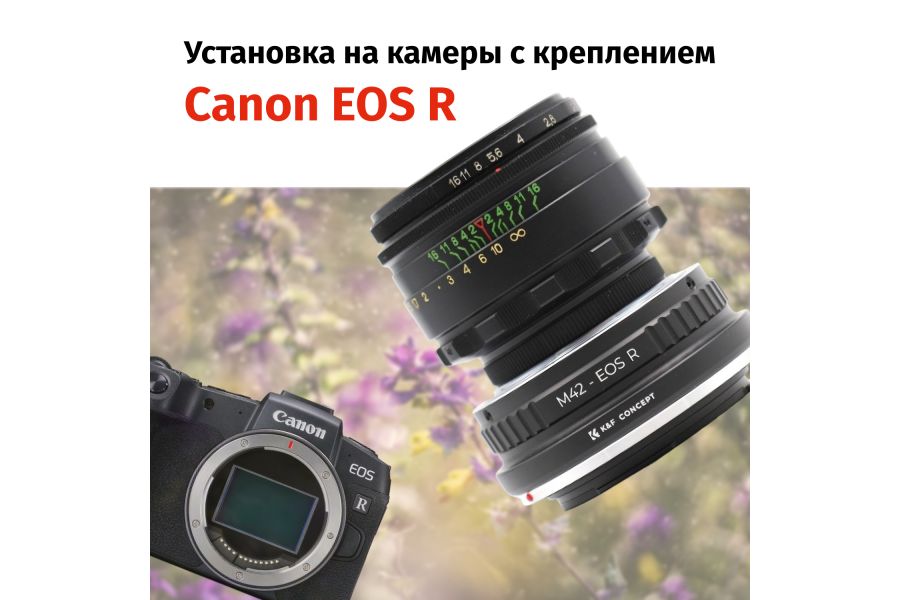 Гелиос-44-2 58mm f/2 + премиум адаптер K&F Concept для Canon EOS R– Культовый портретник