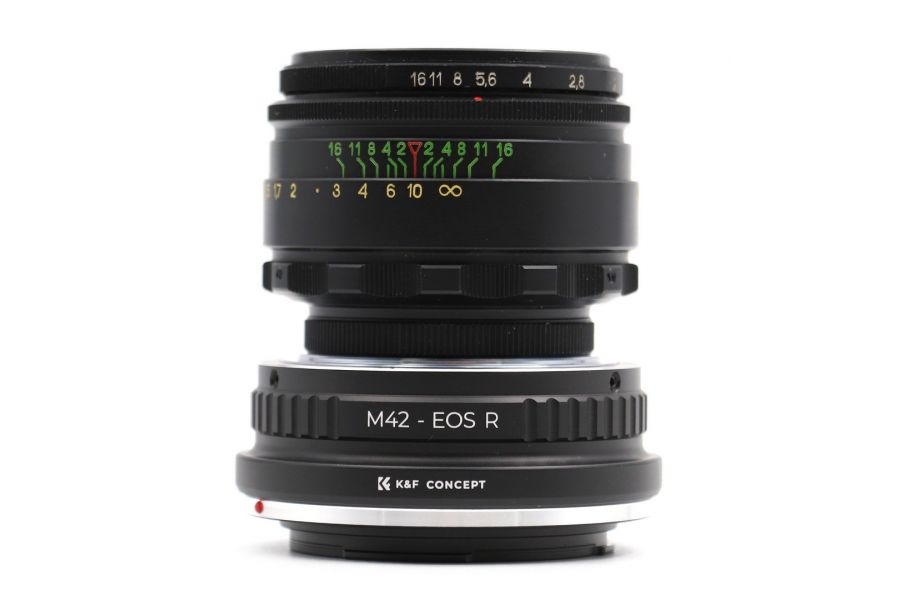 Гелиос-44-2 58mm f/2 + премиум адаптер K&F Concept для Canon EOS R– Культовый портретник