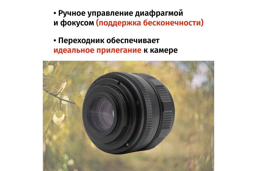 Гелиос-44М-4 58mm f/2 + переходник Nikon F – Резкий центр, теплые тона