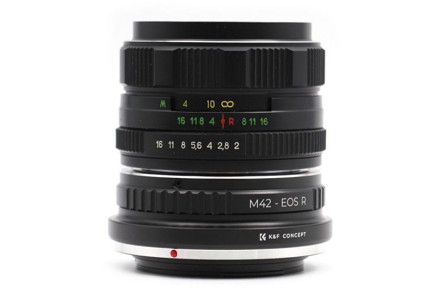Гелиос-44М-4 58mm f/2 + премиум адаптер K&F Concept для Canon EOS R – Теплый контраст