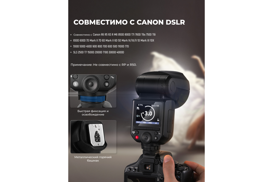 Вспышка NEEWER Z2PRO-C TTL 76 Вт 3000mAh