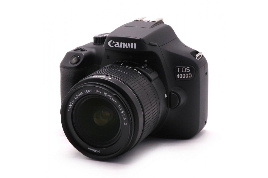 Canon EOS 4000D kit в упаковке (пробег 1355 кадров)