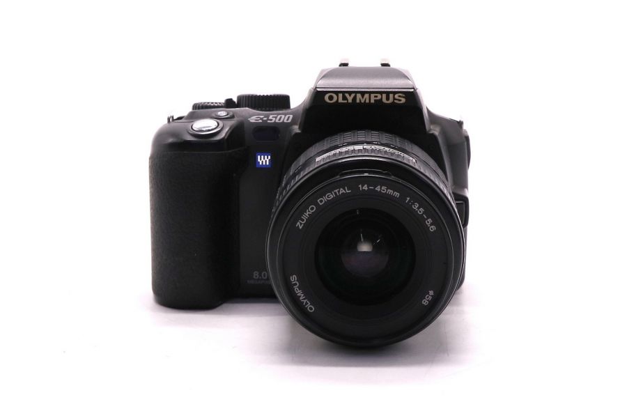 Olympus E-500 kit 14-45mm f/3.5-5.6 (пробег неизвестен)