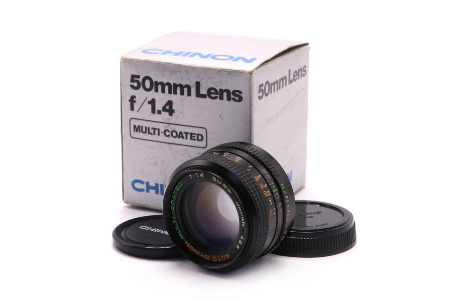 Chinon Auto 50mm f/1.4 Multi-Coated в упаковке